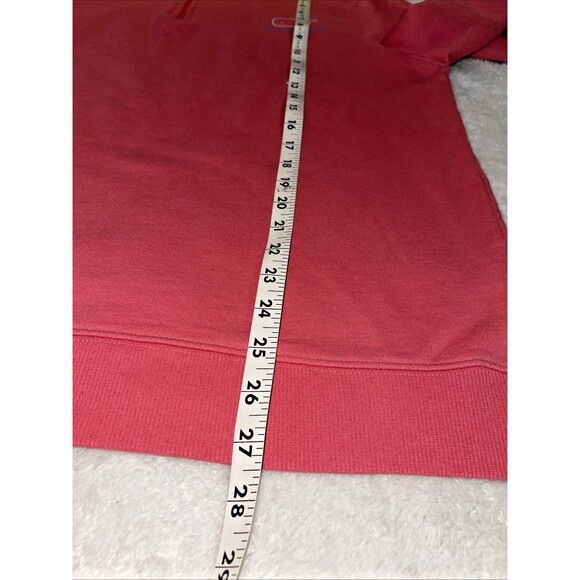 Vineyard Vines 1/4 Zip Pullover Fleece Hoodie Shirt Whale Pink Men’s Size L - Picture 4 of 16